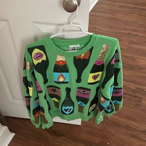 Queen of Sparkles champagne sweatshirt